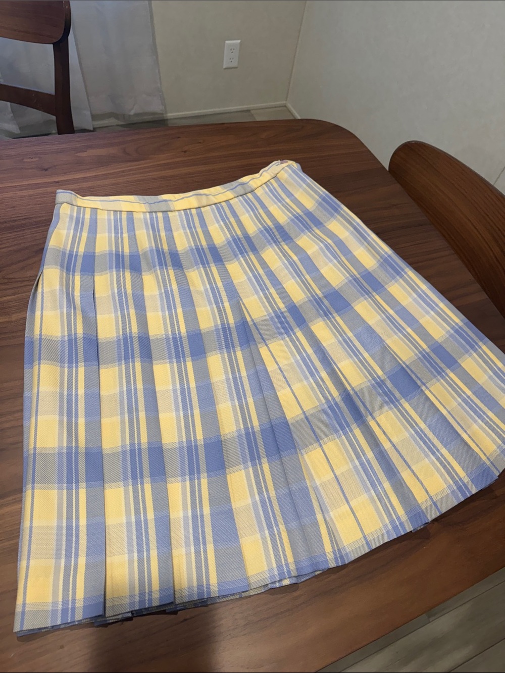 Pendleton wool pleated skirt